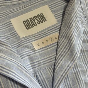 Grayson Blue Striped Women's Blouse